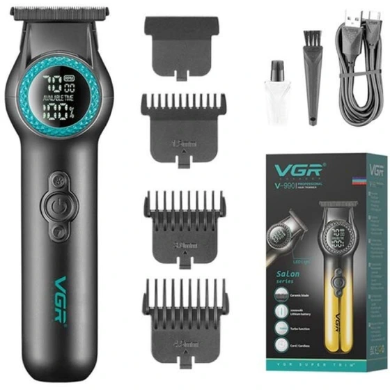 ماشین اصلاح وی جی آر مدل V-990 با تیغه سرامیک و برش مستقیم